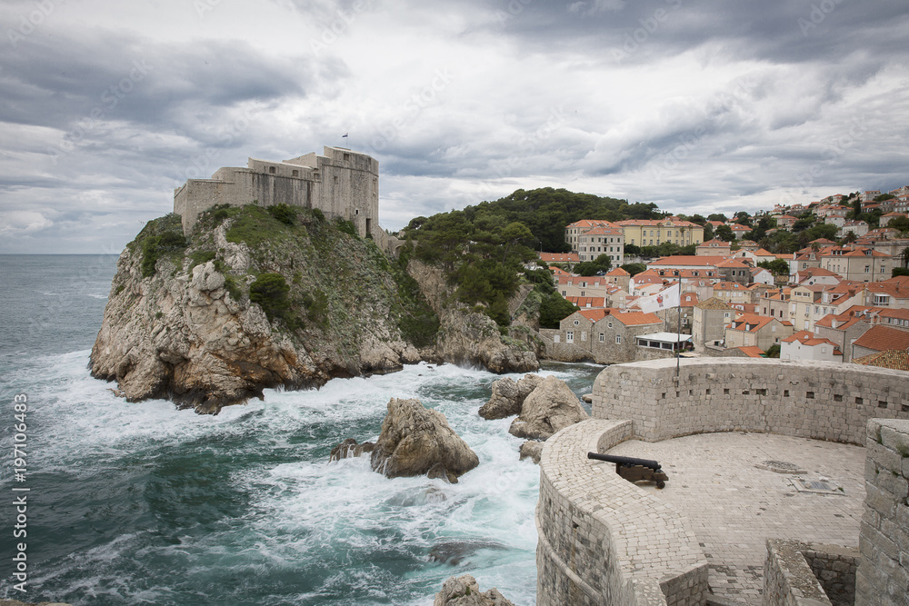 Dubrovnik's castle, Fort Lawrence viewed from Fort Bokar, Dubrovnik