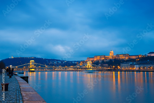 Photography Hungarian landmarks, Budapest at night