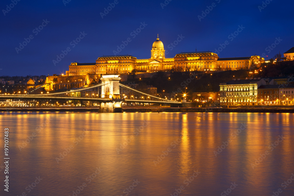 Hungarian landmarks, Budapest at night
