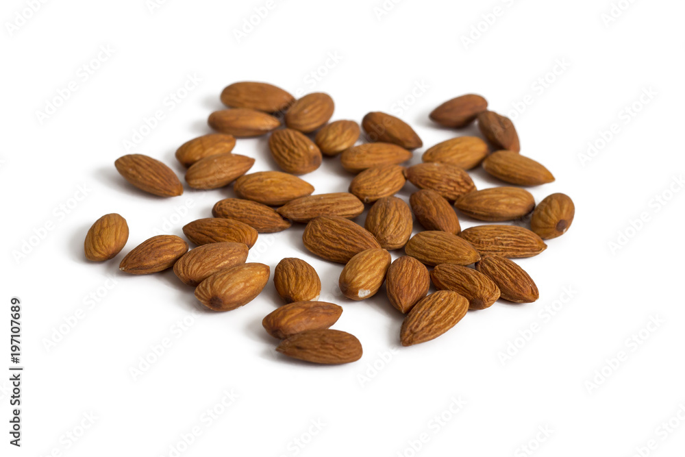 Almonds on the table Almonds on the table
