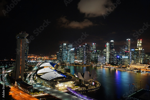 Wallpaper Mural 싱가포르 야경 Torontodigital.ca