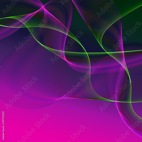 Crazy futuristic square flame wave background with nice curved shapes