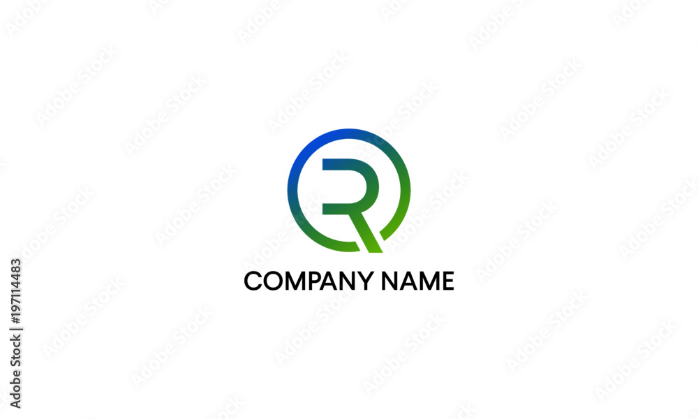 Letter R logo design