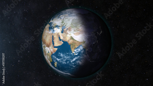 Fototapeta Naklejka Na Ścianę i Meble -  Earth in space.