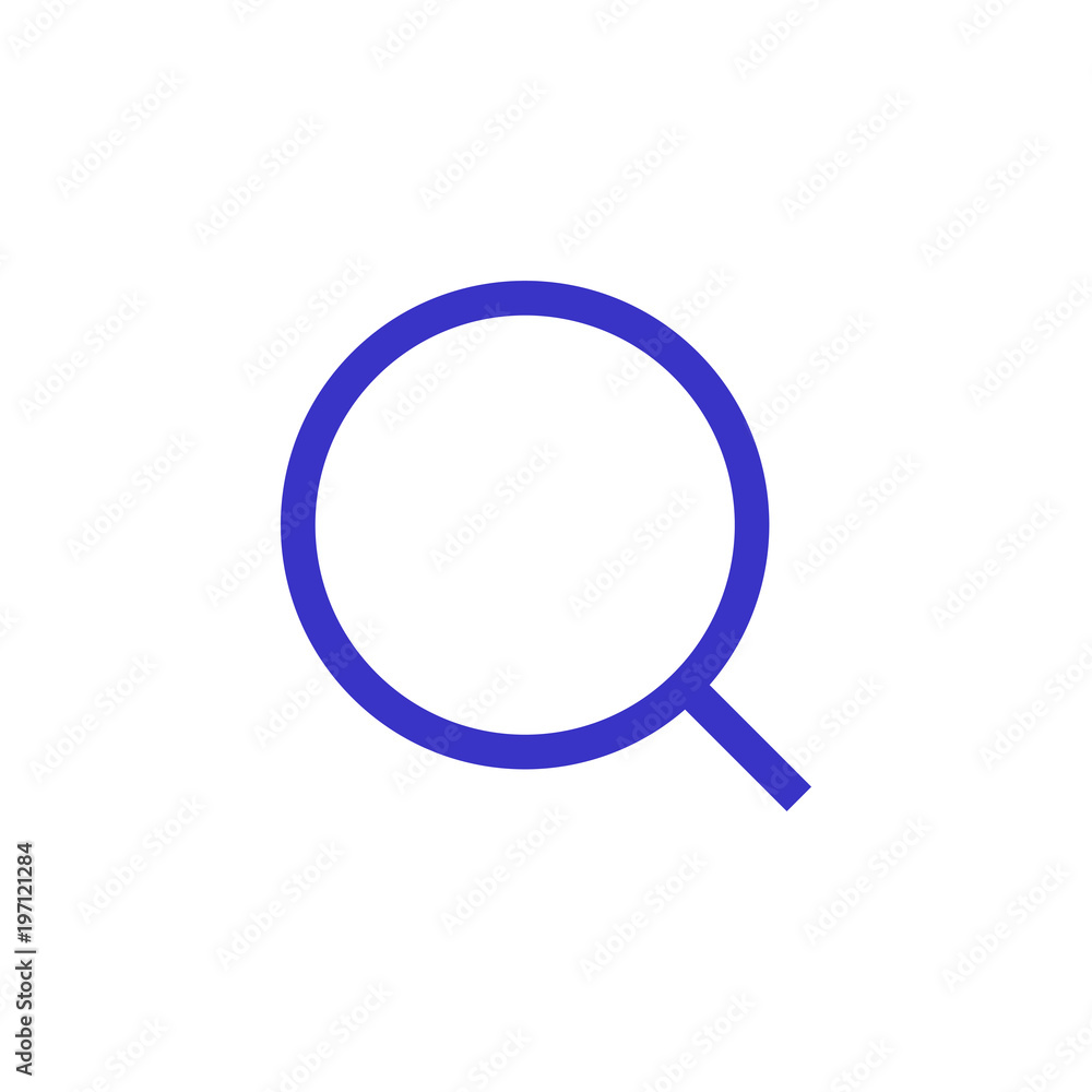 search outline blue orange icon vector illustration search outline blue orange icon vector illustration