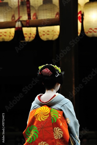 Quadro su tela 舞妓さん後姿.