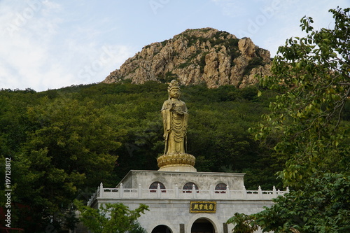 Chinese temple - black mountain - Dalian - china 