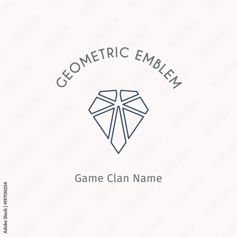 Fototapeta premium Vector geometric symbol