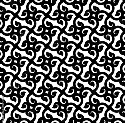 abstract black and white seamless pattern vector
