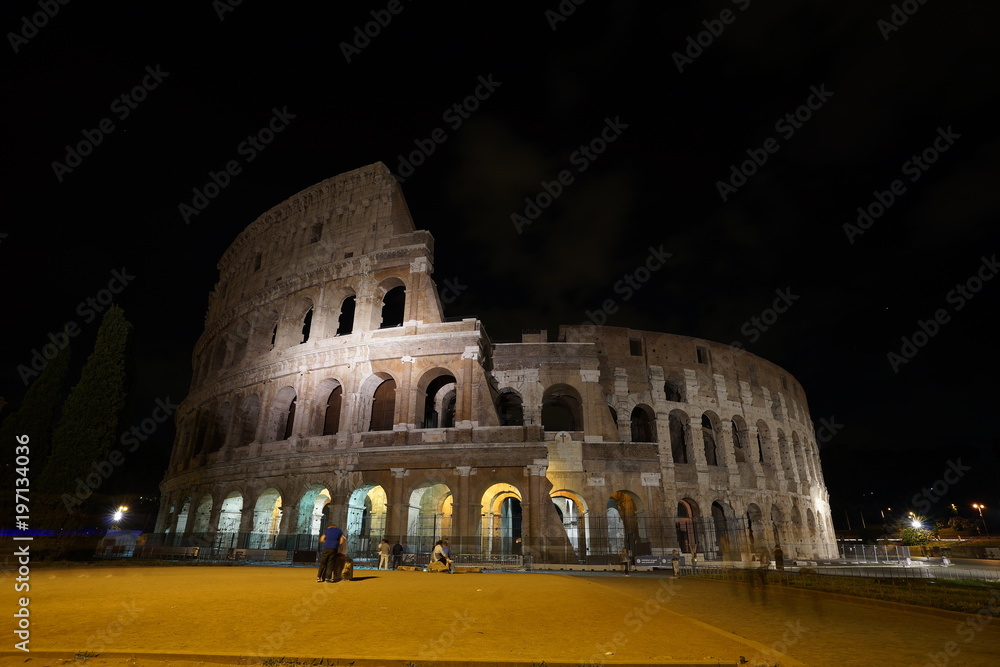로마, Colosseo, 콜로세움, 야경