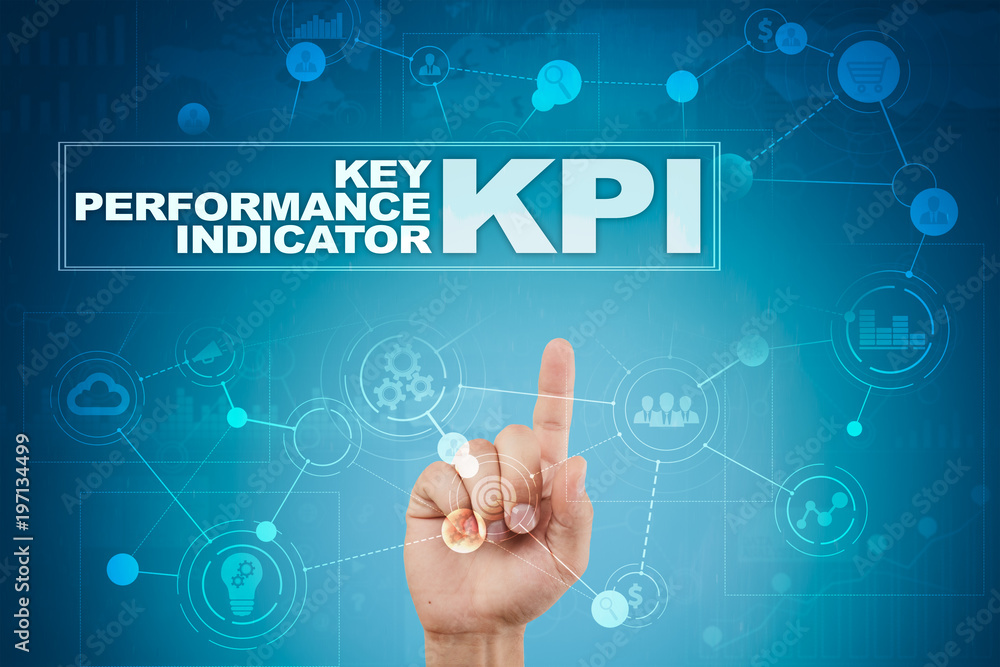 KPI. Key performance indicator. Business and technology concept. KPI. Key performance indicator. Business and technology concept.