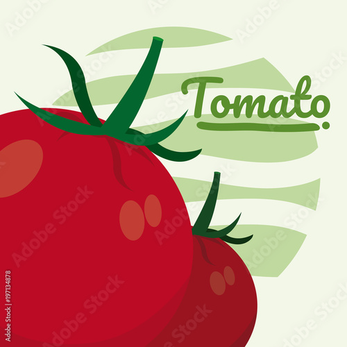 Red tomatos cartoon