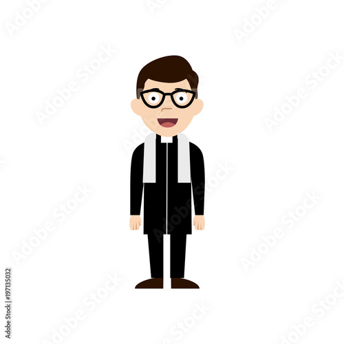 cute priest character