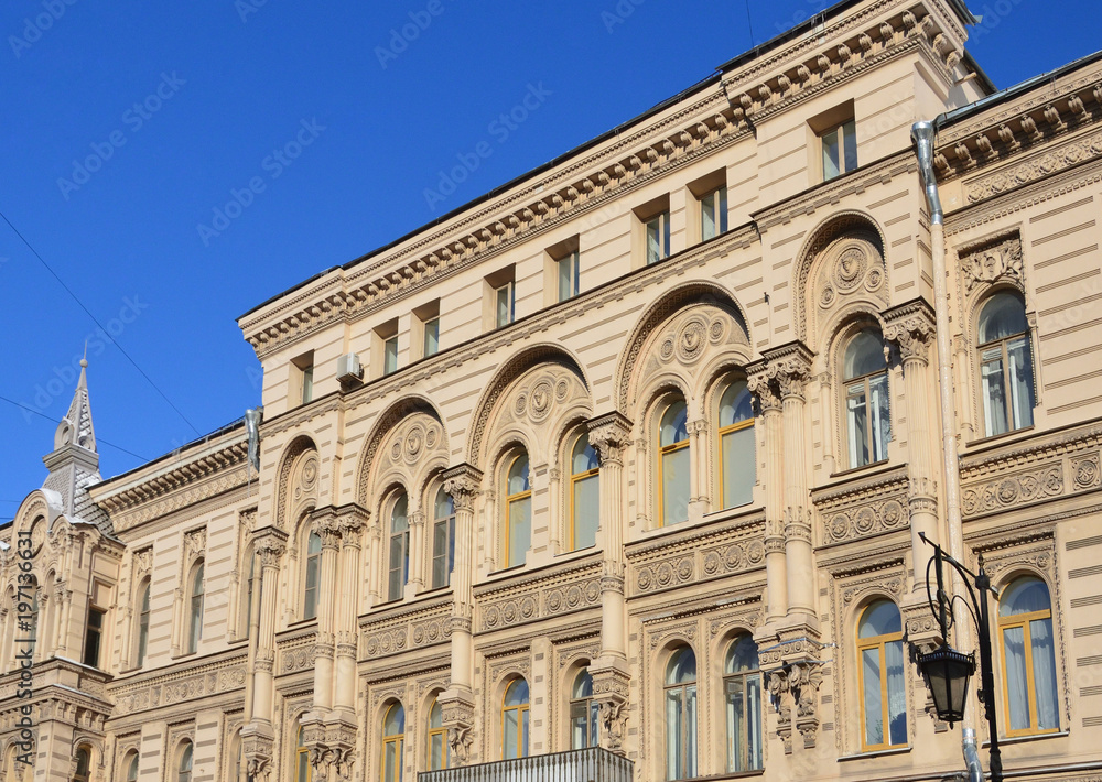 Obraz premium кт-Петербург, улица Пестеля, дом 14. Дом Косиковского - доходный дом А. М. Тупикова. Детали архитектуры, 19 век