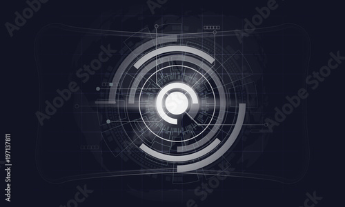 technology design on abstract background. photo