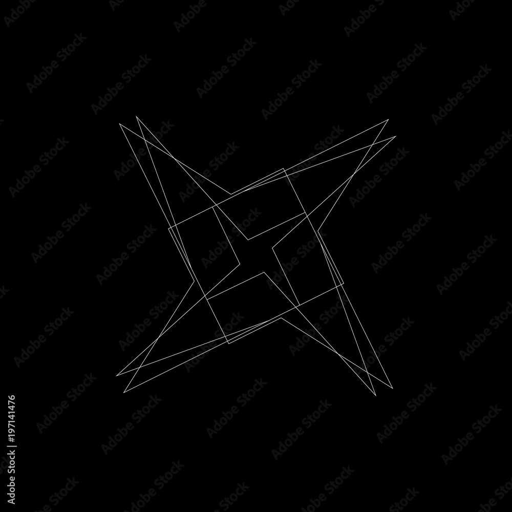 Geometric set stars and flowers for gifts and holidays pattern vector EPS10 Geometric set stars and flowers for gifts and holidays pattern vector EPS10
