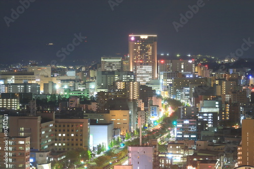 Kanazawa night cityscape view Japan