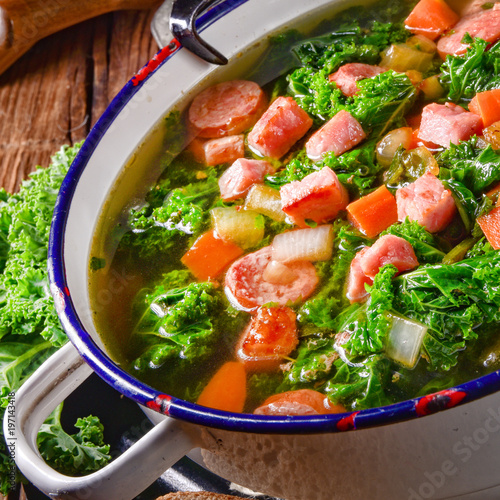 a tasty kale soup