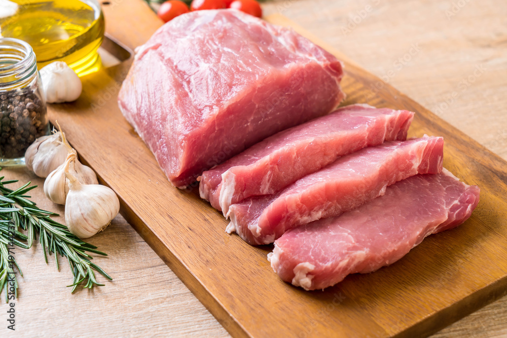 fresh pork raw fillet