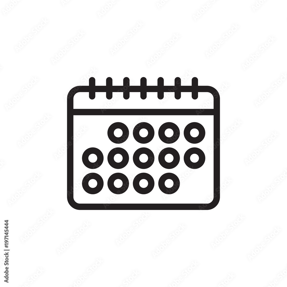 monthly calendar outlined vector icon. Modern simple isolated sign. Pixel perfect vector illustration for logo, website, mobile app and other designs monthly calendar outlined vector icon. Modern simple isolated sign. Pixel perfect vector illustration for logo, website, mobile app and other designs