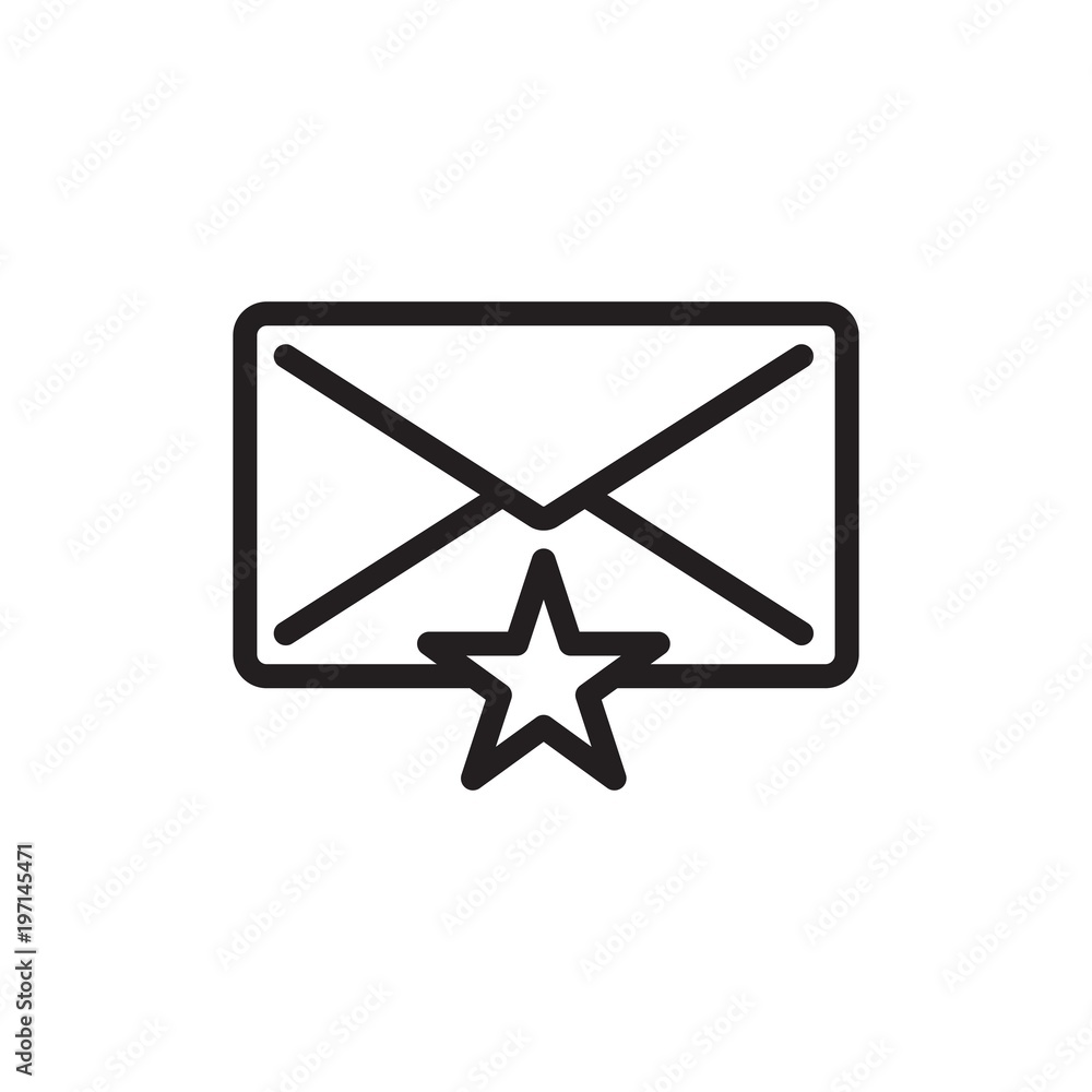 favorite mail outlined vector icon. Modern simple isolated sign. Pixel perfect vector illustration for logo, website, mobile app and other designs favorite mail outlined vector icon. Modern simple isolated sign. Pixel perfect vector illustration for logo, website, mobile app and other designs