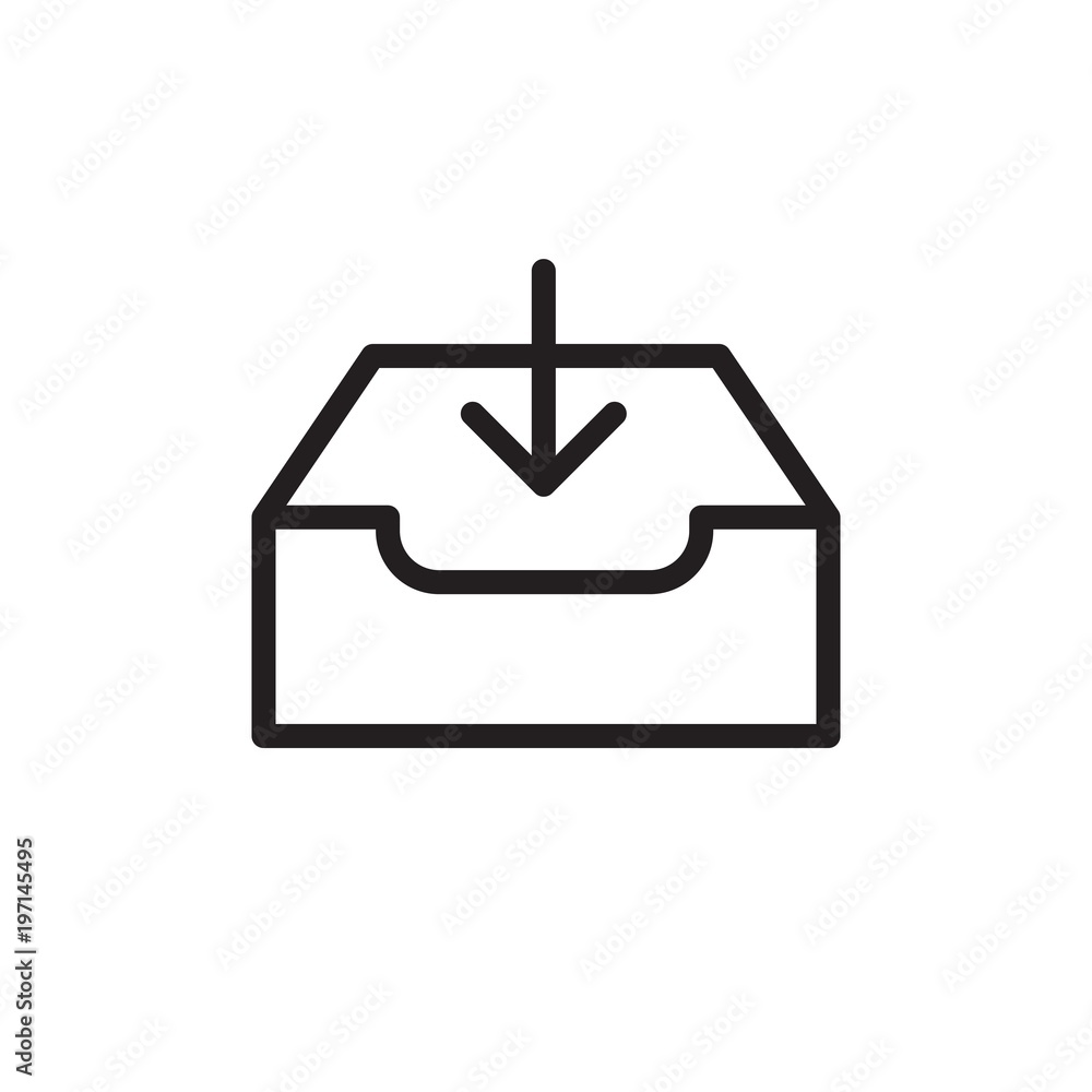 mail inbox, received mails outlined vector icon. Modern simple isolated sign. Pixel perfect vector illustration for logo, website, mobile app and other designs mail inbox, received mails outlined vector icon. Modern simple isolated sign. Pixel perfect vector illustration for logo, website, mobile app and other designs