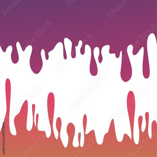 Dripping purple and pink , cream, paint on white background. vector illustration for your projects, invitations, cards, T-shirts