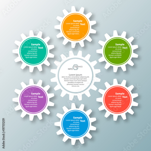 Abstract 3D Paper Infographics