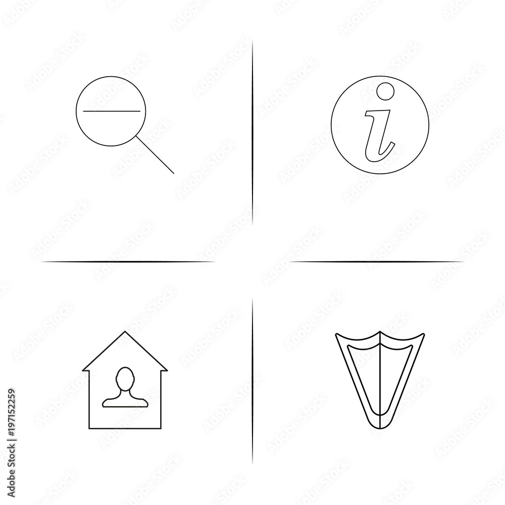 Web And Text simple linear icon set.Simple outline icons Web And Text simple linear icon set.Simple outline icons