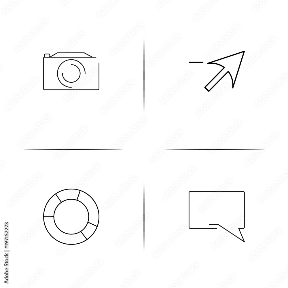 Web And Text simple linear icon set.Simple outline icons Web And Text simple linear icon set.Simple outline icons