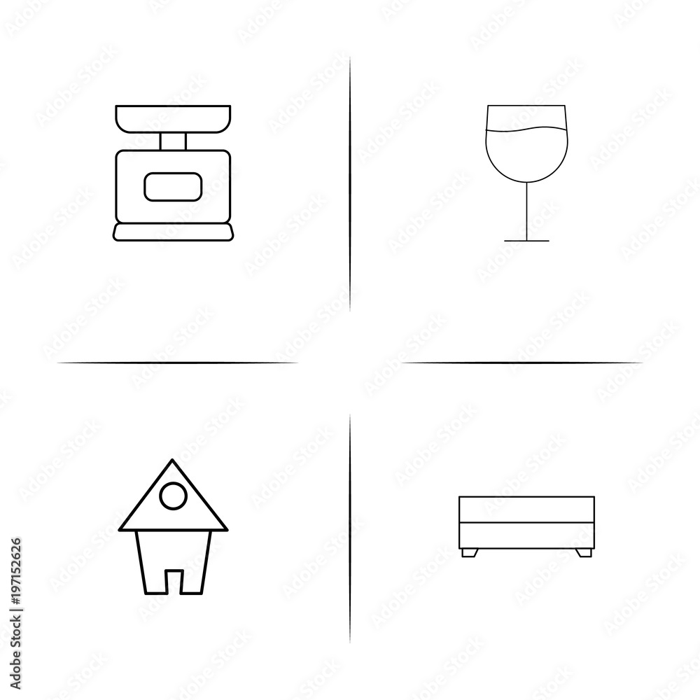 Home Appliances And Equipment simple linear icon set.Simple outline icons Home Appliances And Equipment simple linear icon set.Simple outline icons