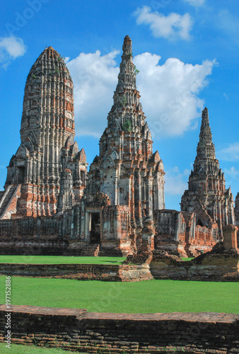 Chaiwatthanaram temple in Ayutthaya province Thailand, most of famous tourist