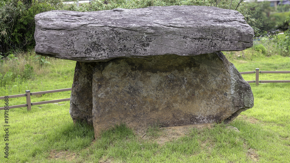 South Korea native tomb of the dolmen