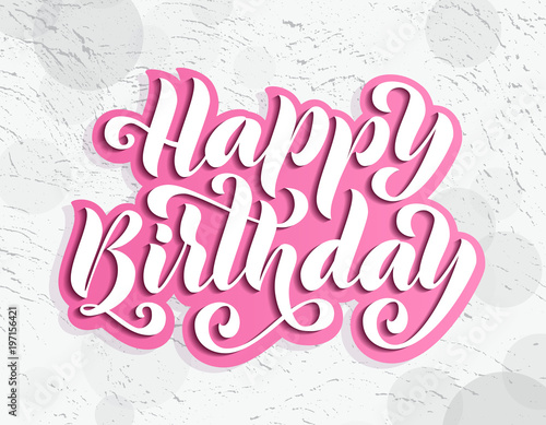 Canvas Print Happy birthday