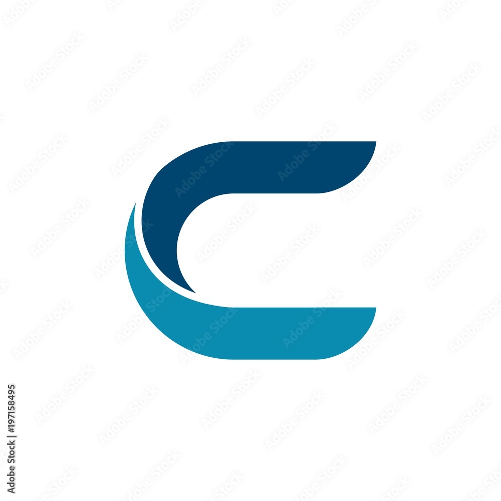 Initial Letter C Digital Logo Design Template Initial Letter C Digital Logo Design Template