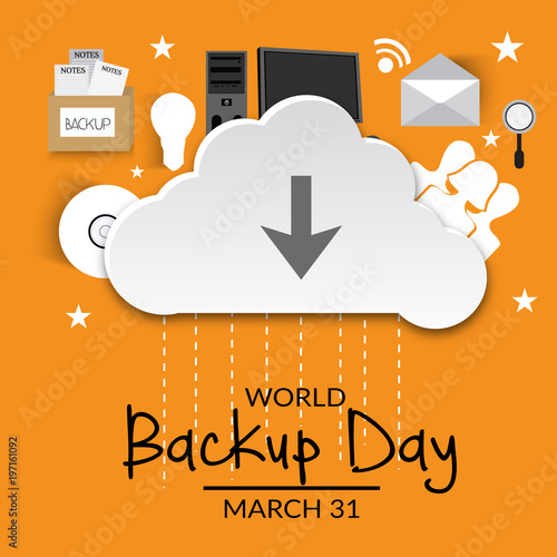 World Backup Day. photo