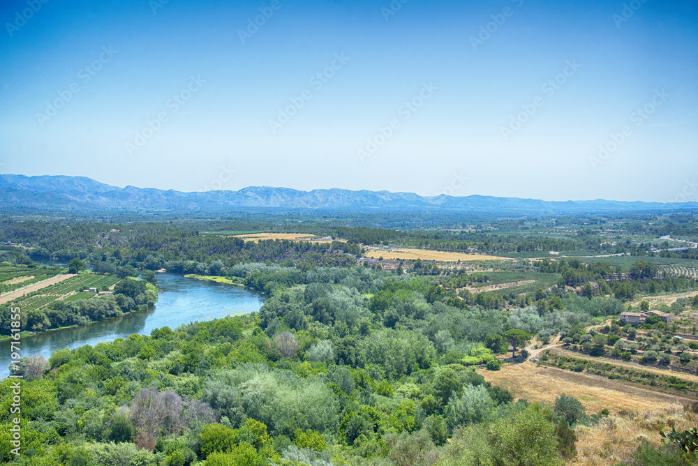 The Ebro river, Miravet, Spain