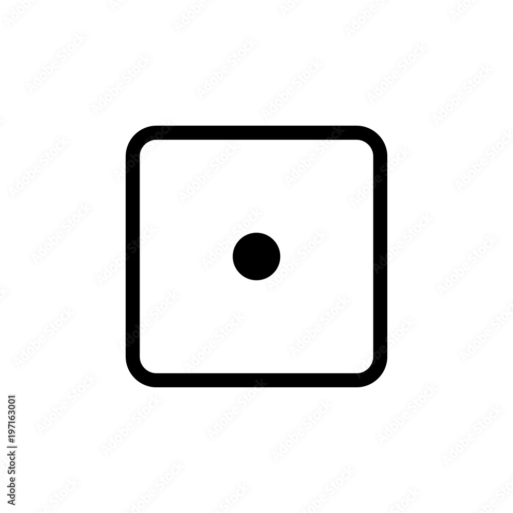 White Dice Number 1 Stock Vector Adobe Stock White Dice Number 1 Stock Vector Adobe Stock