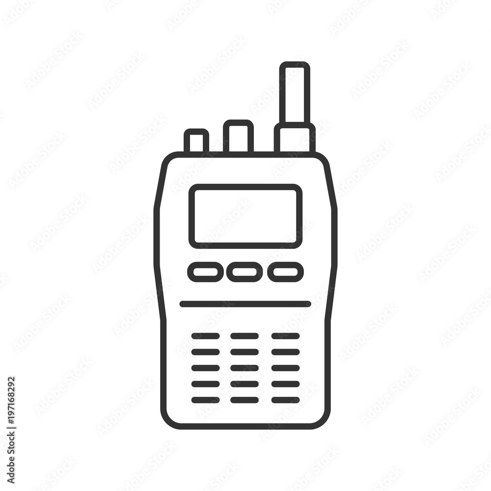 Walkie talkie linear icon Walkie talkie linear icon