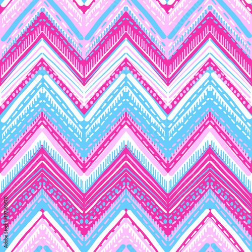 Abstract Ikat and boho style handcraft fabric pattern. Traditional Ethnic design for clothing and textile background, carpet or wallpaper
