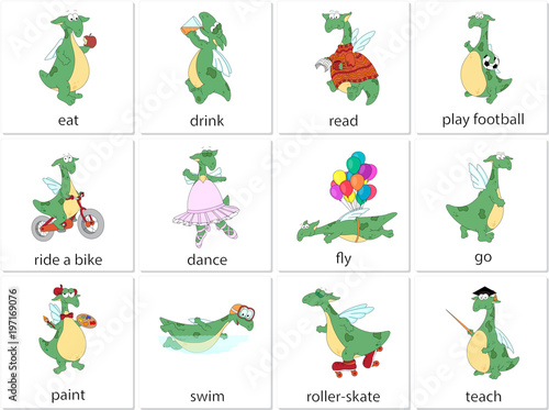 Green dragon english verbs