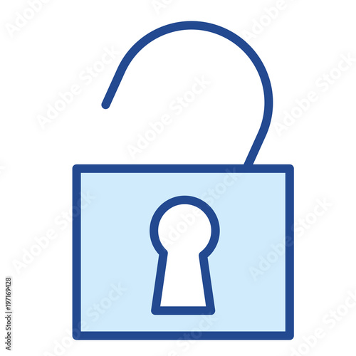 Geöffnetes Schloss Vector Icon