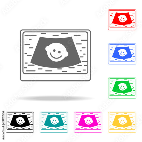 child on the Digital Ultrasonic Diagnostic icon. Elements of medicine and pharmacy multi colored icons. Premium quality graphic design icon. Simple icon for websites, web design