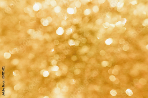 Gold Bokeh background, abstract gold background