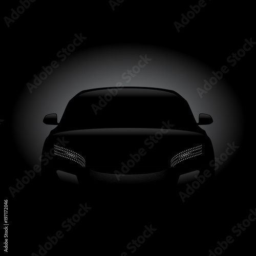 Black car silhouette