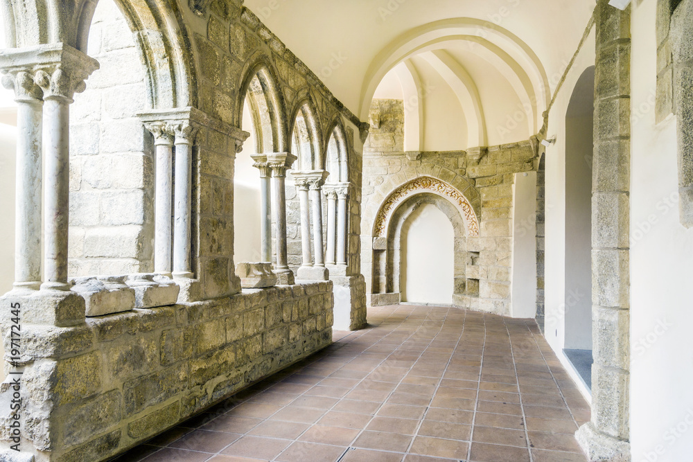 Entrance to Chapel of Bones in Royal Church of St. Francis, Evora, Alentejo, Portugal