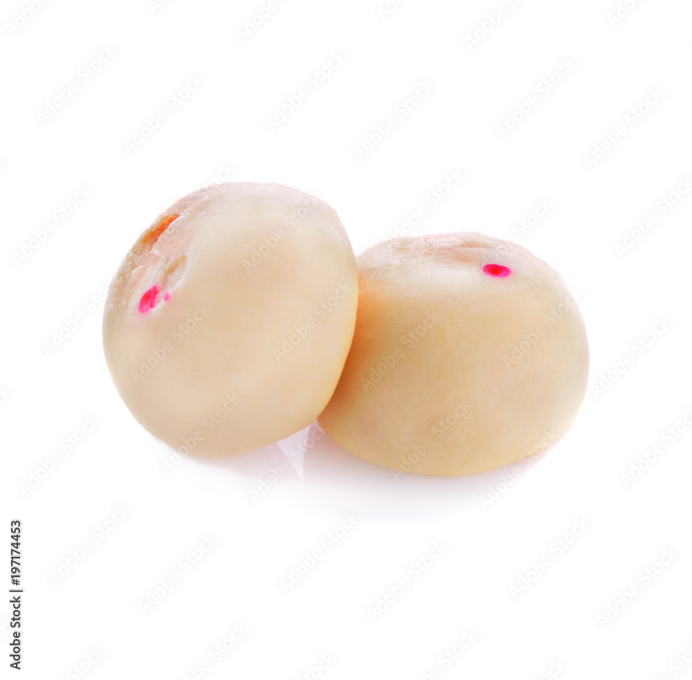 Mochi dessert isolated on white background Mochi dessert isolated on white background