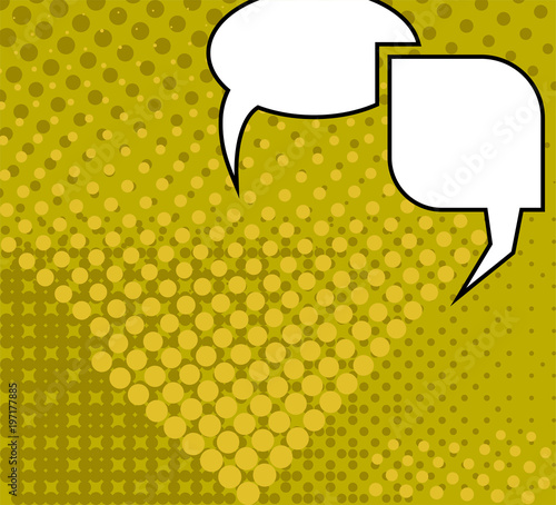 Comic Speech Bubble Pop Art Style
