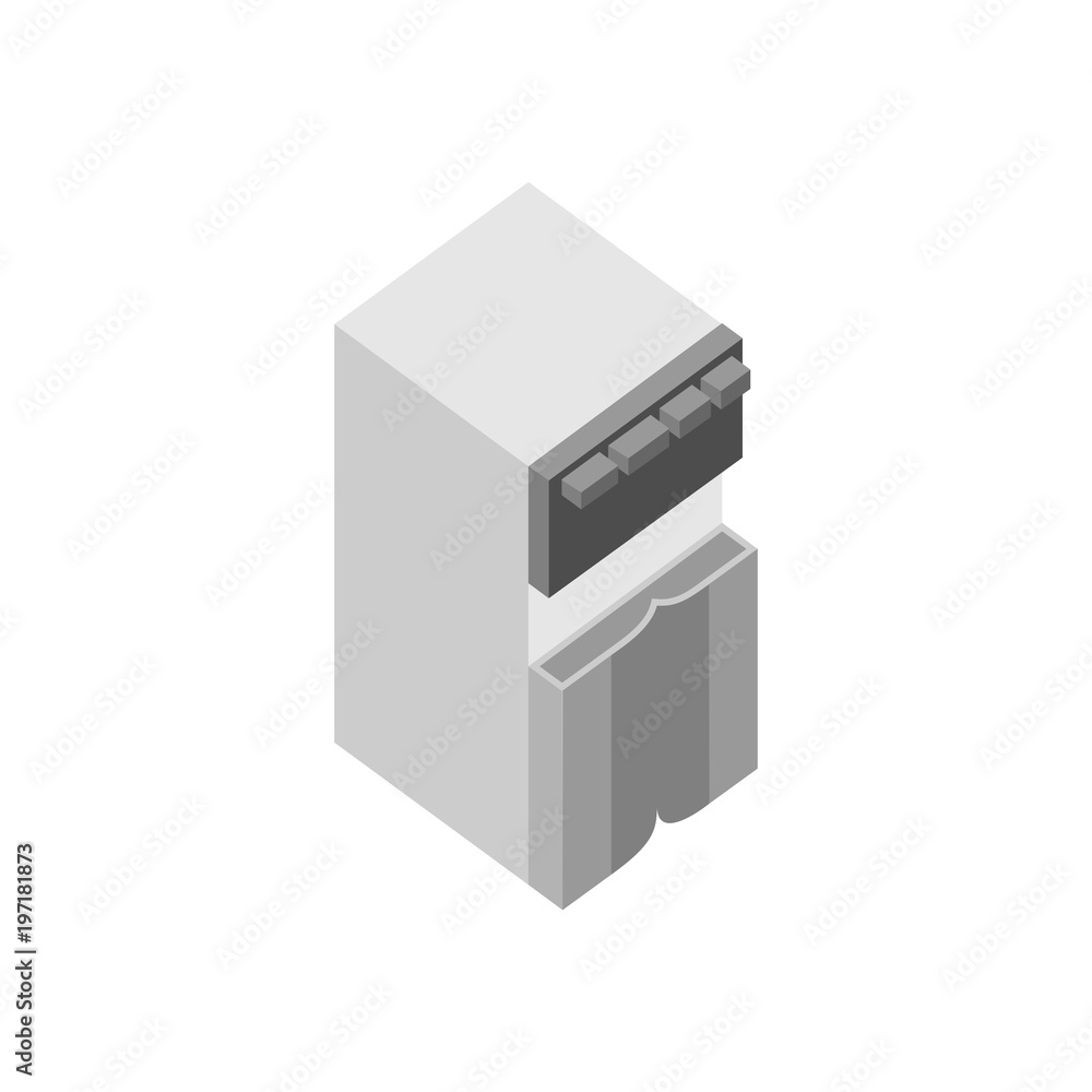 Water Dispenser 3D Isometric Furniture Illustration Water Dispenser 3D Isometric Furniture Illustration