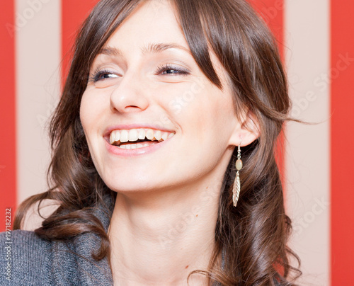 Beautiful woman portrait with jewelry